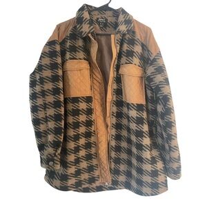 Black and Tan Plaid Jacket